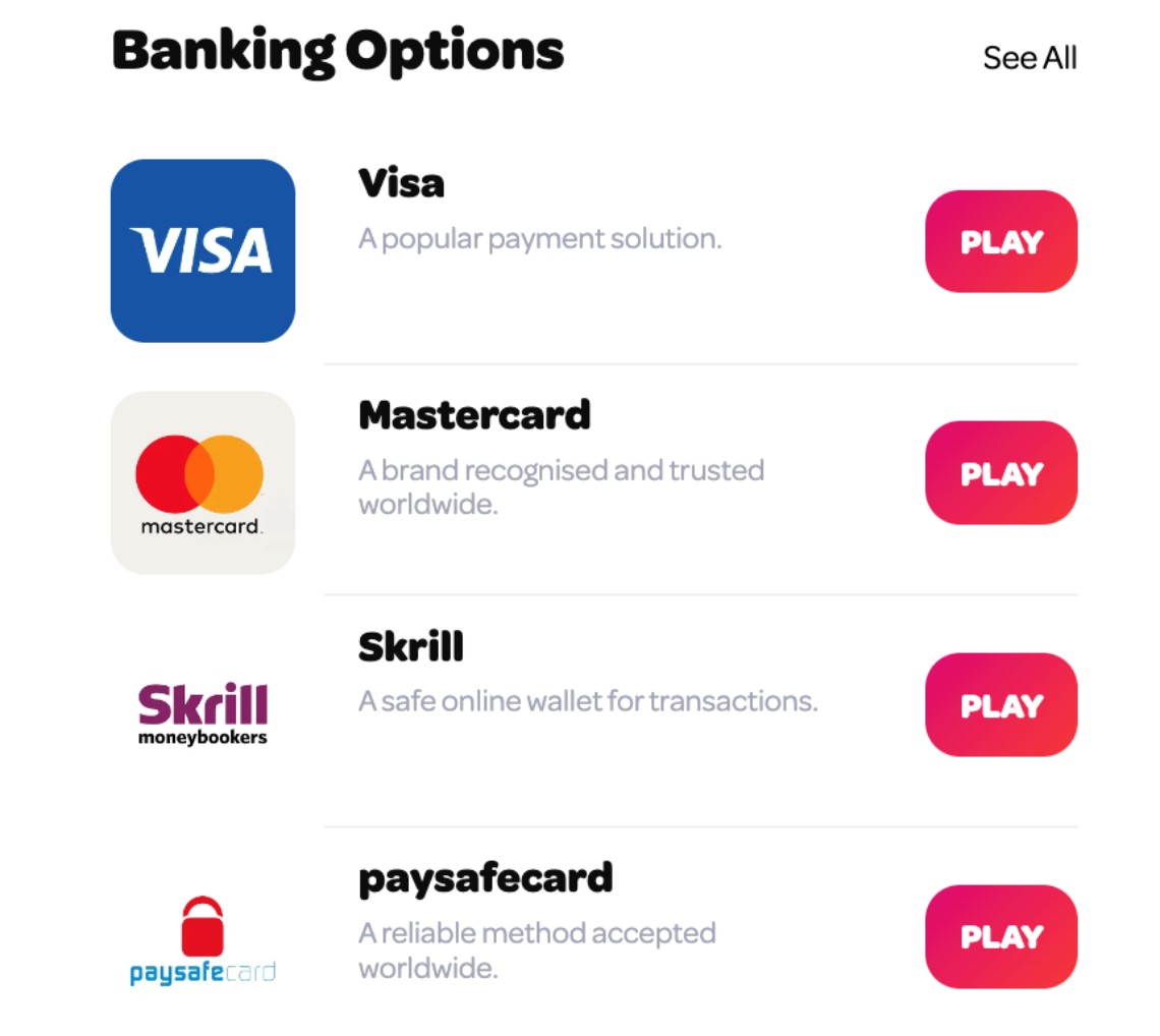 Banking Options